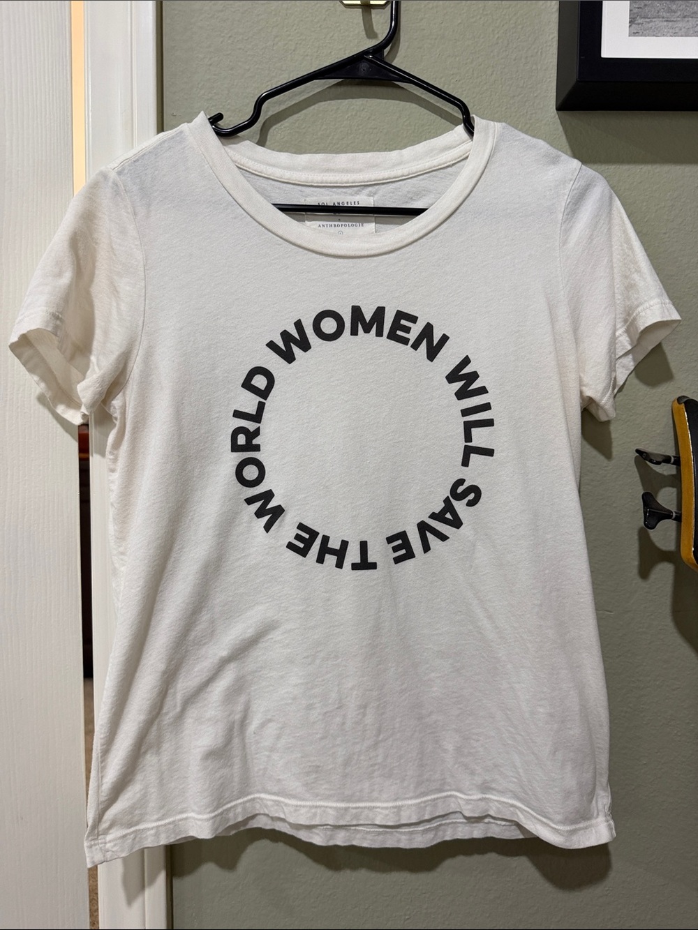 Anthropologie white tee